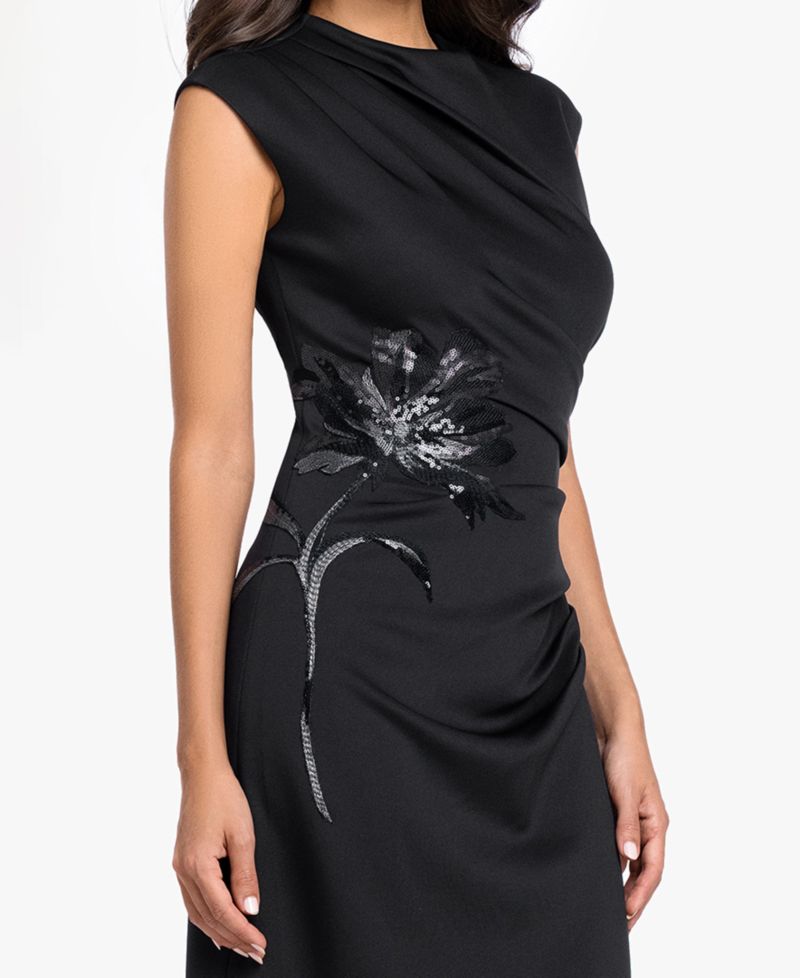 Petite Mock-Neck Gown