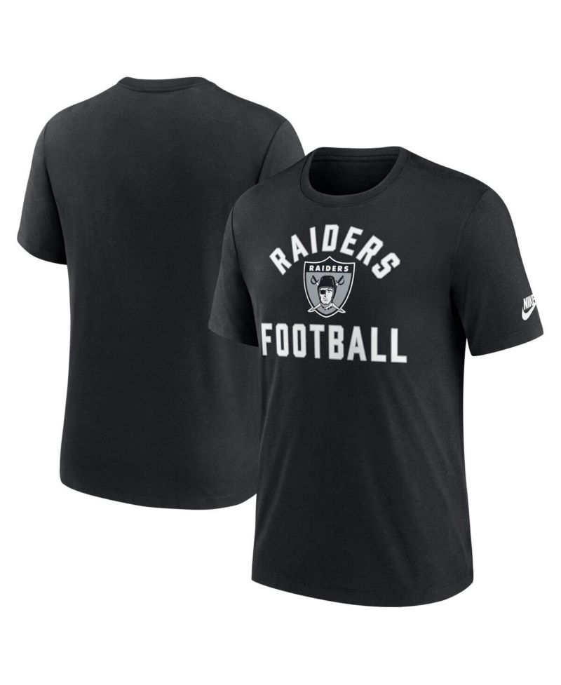 Men's Black Las Vegas Raiders Favorable Timeline Tri-Blend T-Shirt