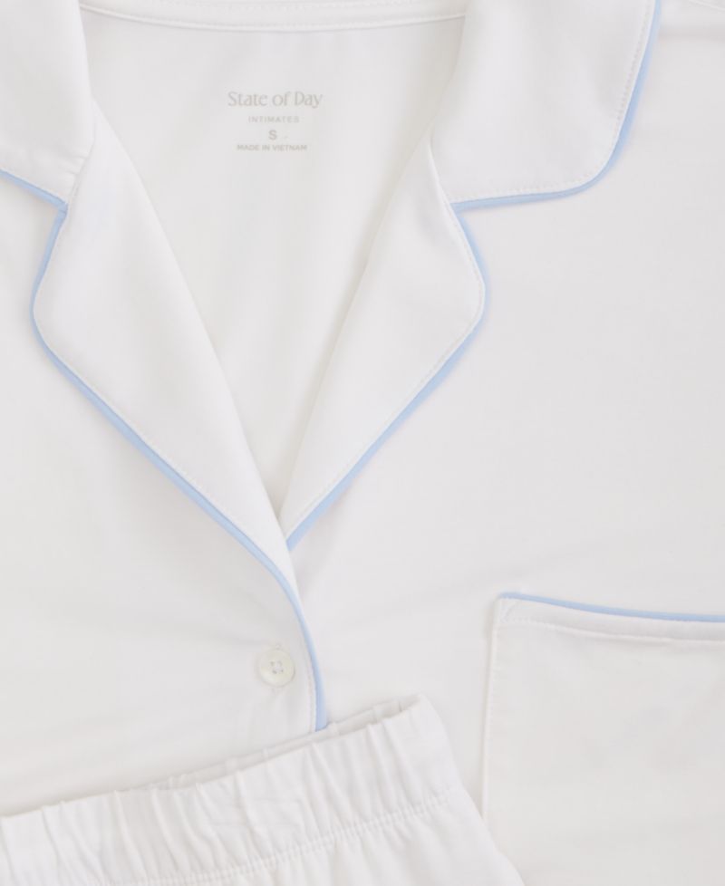 Women's Modal Fluid Knit Notched-Collar Pajama Set XS-3X