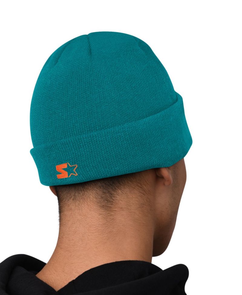Men's Aqua Miami Dolphins Hoodie and Cuffed Knit Hat Combo Pack