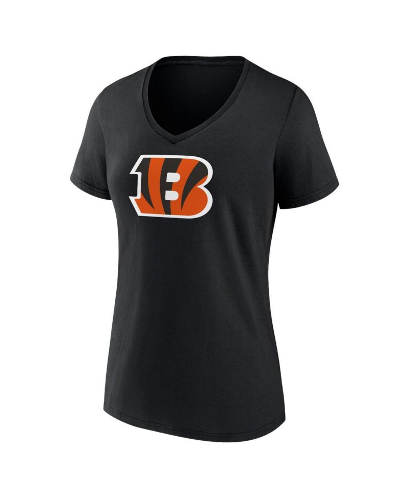 Women's Black Cincinnati Bengals Mother's Day V-Neck T-Shirt