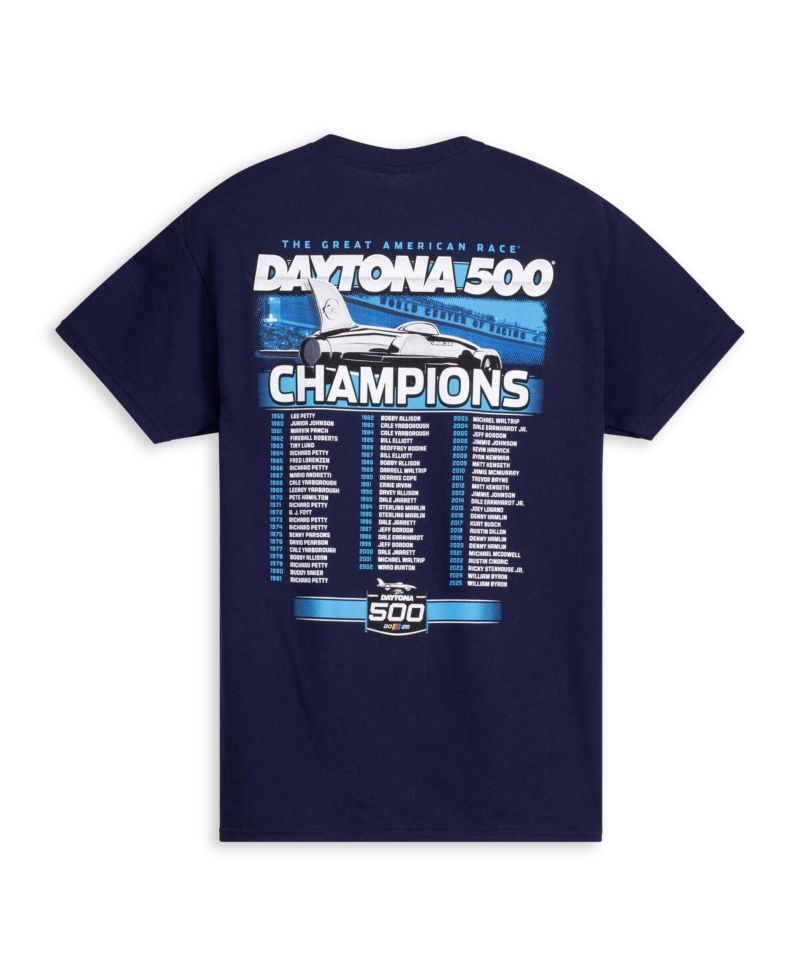 Men's Navy Daytona International Speedway 2026 Daytona 500 Past T-Shirt