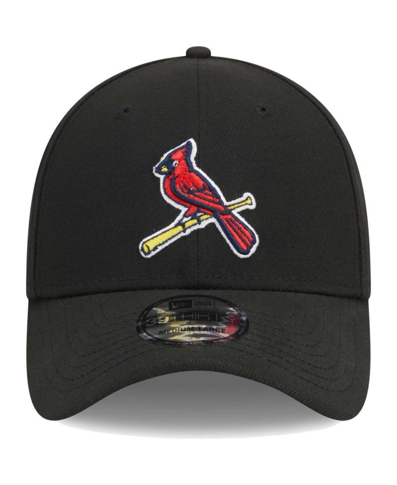 Men's Black St. Louis Cardinals Logo 39THIRTY Flex Hat