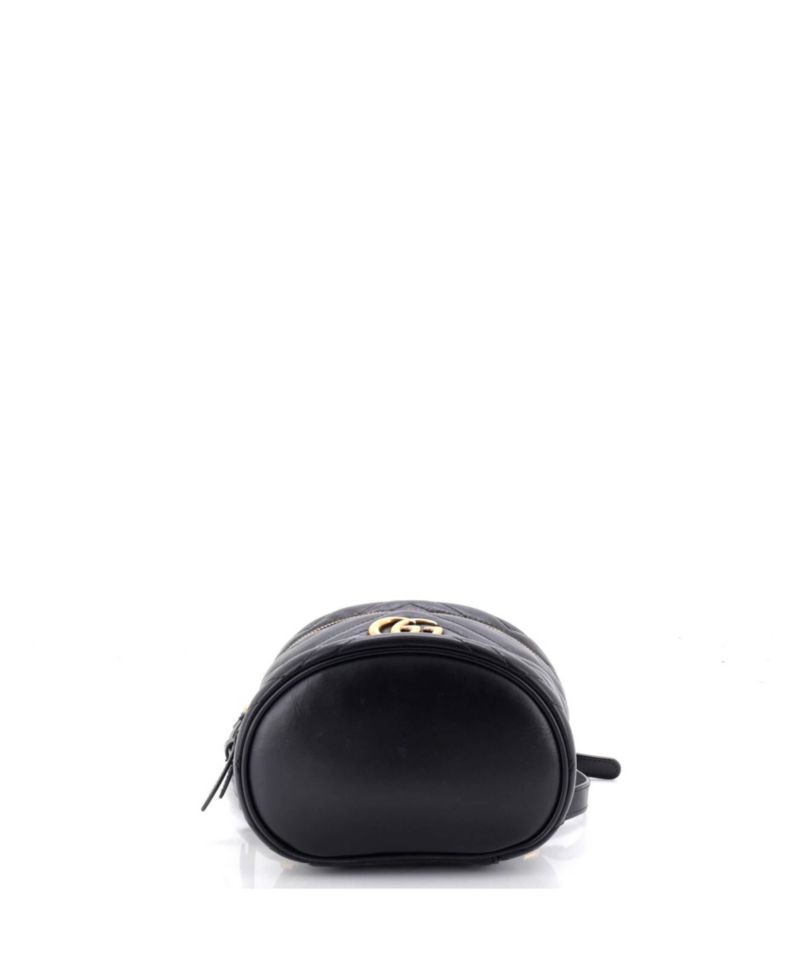 Mini GG Marmont Vanity Backpack Matelasse Leather