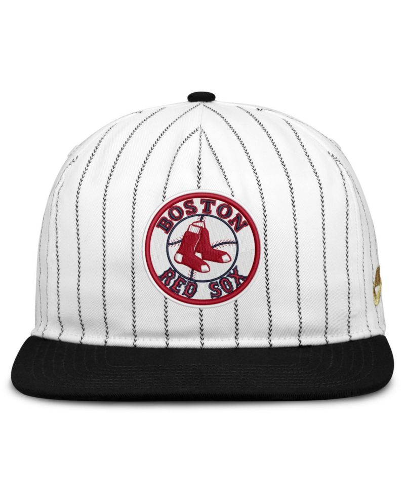 Men's White/Black Boston Red Sox Cooperstown Collection Pro Adjustable Hat