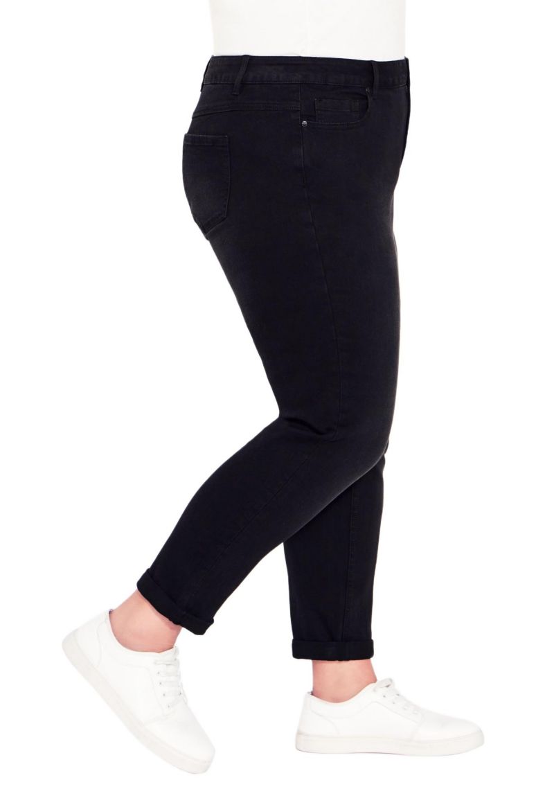 Women's Plus Size Tall Denim Girlfriend Stretch Jean