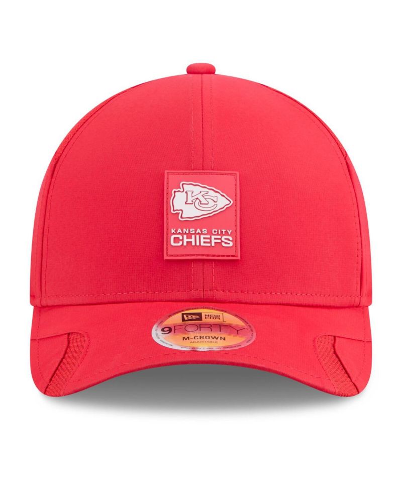 Men's Red Kansas City Chiefs 2025 Sideline M-Crown 9FORTY Adjustable Hat