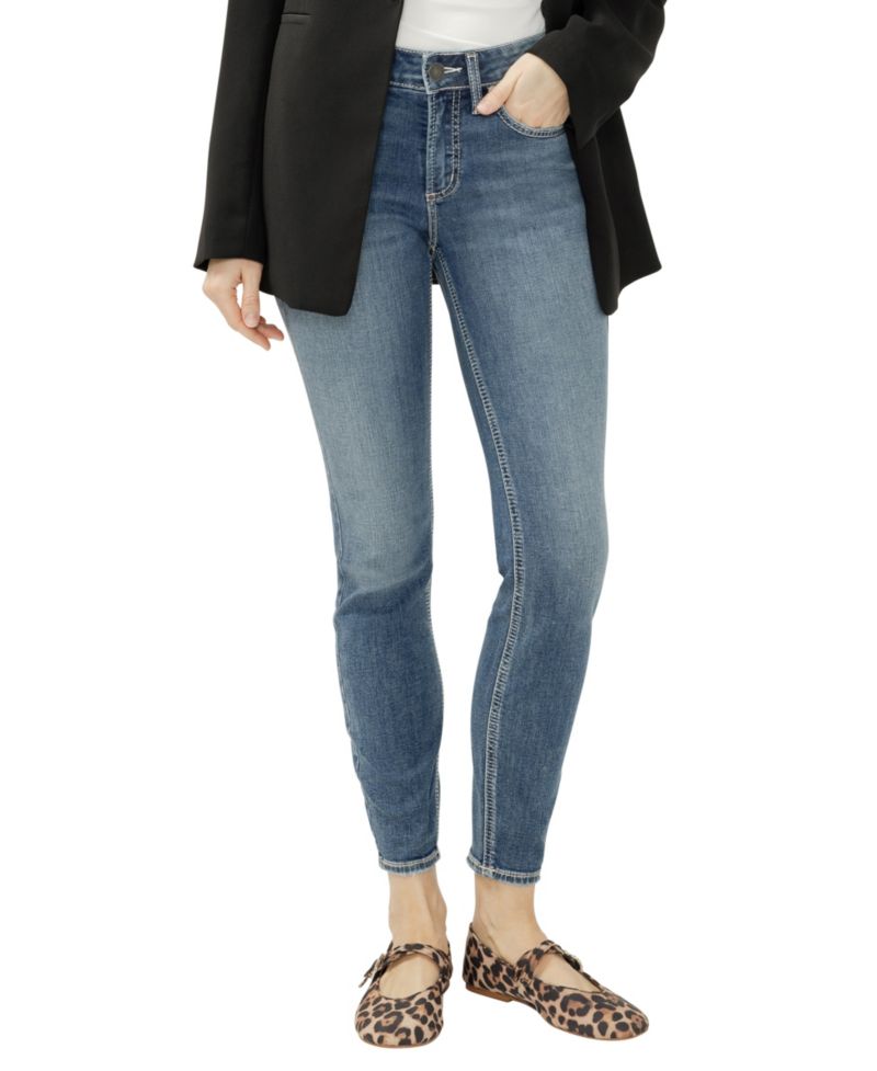 Women's Suki Curvy Fit Mid-Rise Medium Wash Jeans