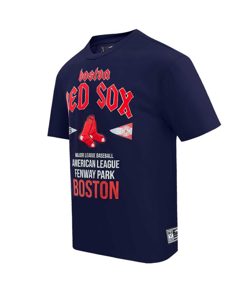Men's Navy Boston Red Sox Oversized City Tour T-Shirt