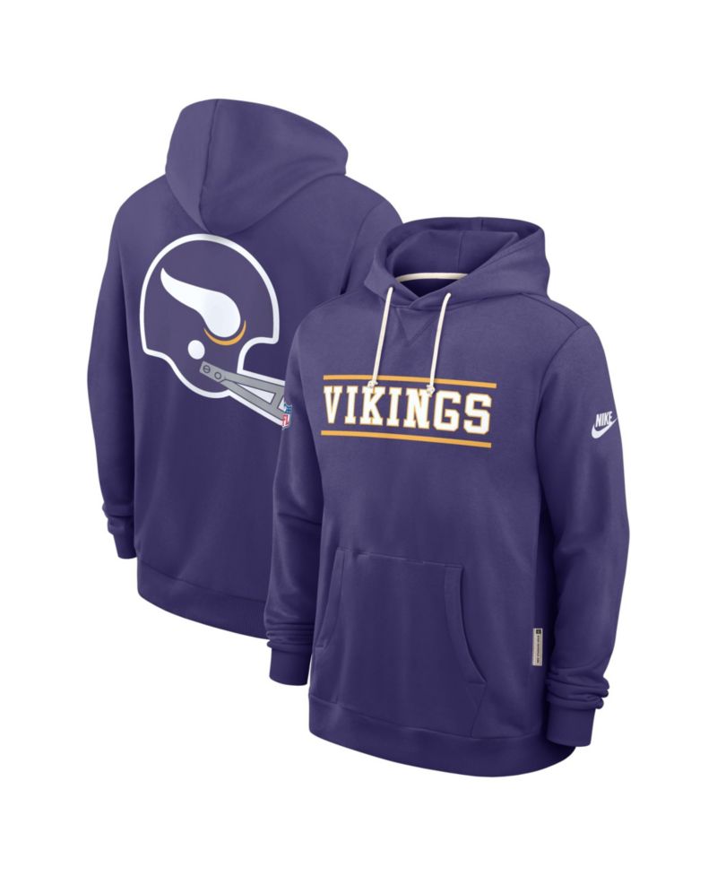 Men's Purple Minnesota Vikings Standard Issue Replay Officials Alternate Dri-FIT Hoodie