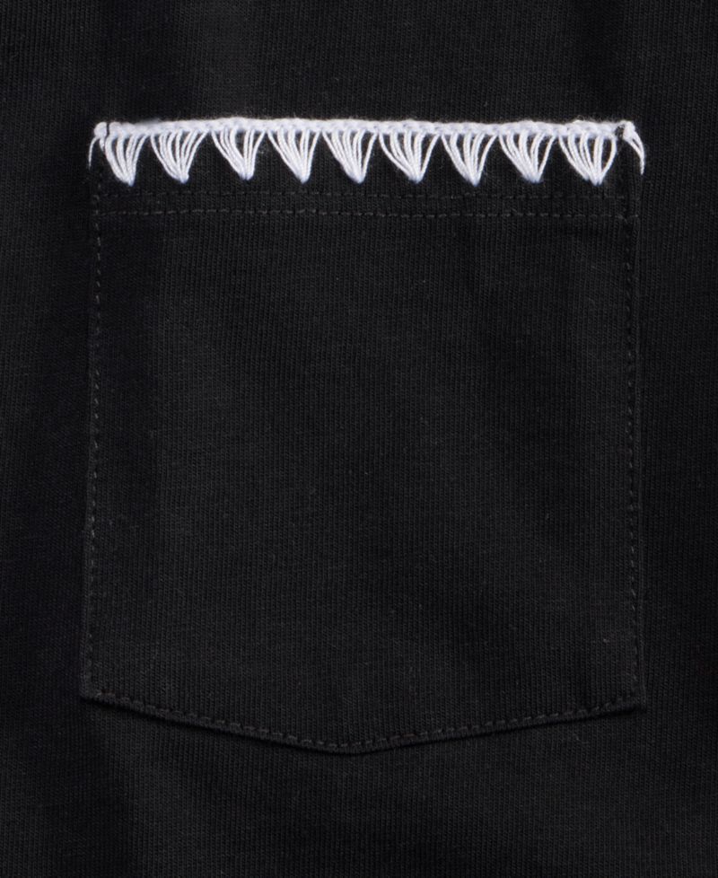 Women's Blanket-Stitch Pocket T-Shirt