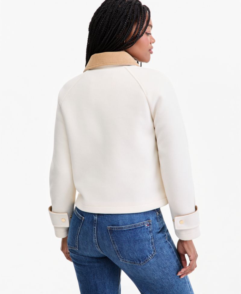 Women's Corduroy Collar Bomber Jacket