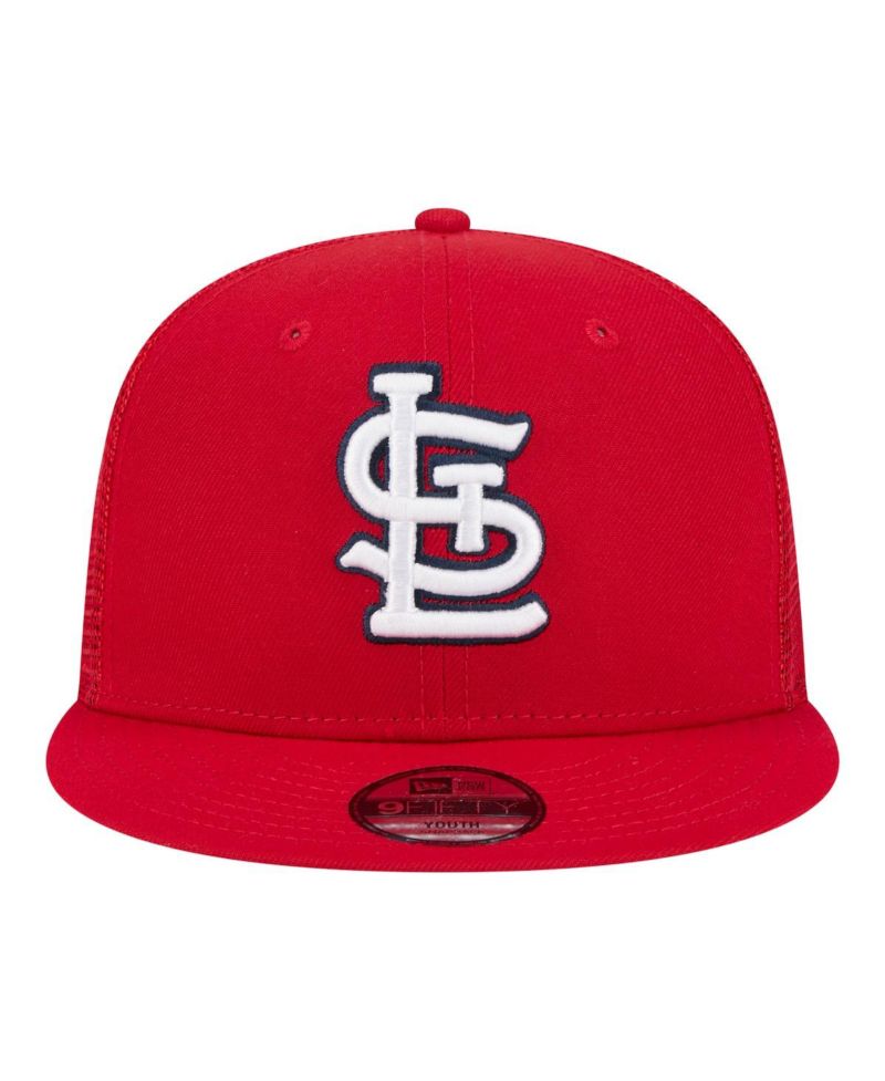 Big Boys and Girls Red St. Louis Cardinals 9FIFTY Trucker Snapback Hat