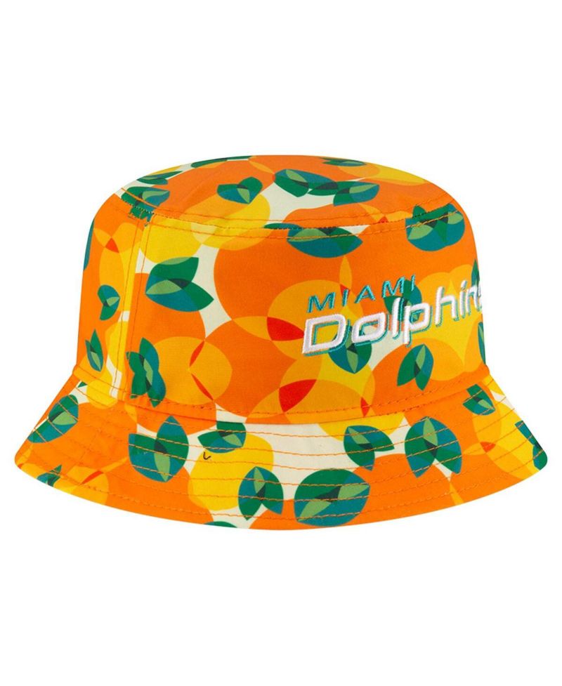 Men's Orange Miami Dolphins Citrus Bucket Hat