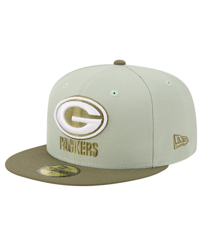 Men's Light Green/Olive Green Bay Packers Color Pack 59FIFTY Fitted Hat