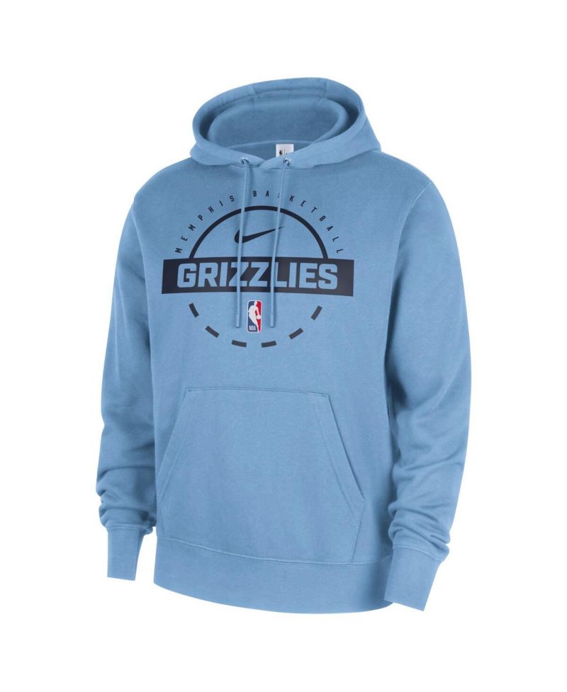 Men's Light Blue Memphis Grizzlies 2025/26 Authentic Practice Club Pullover Hoodie