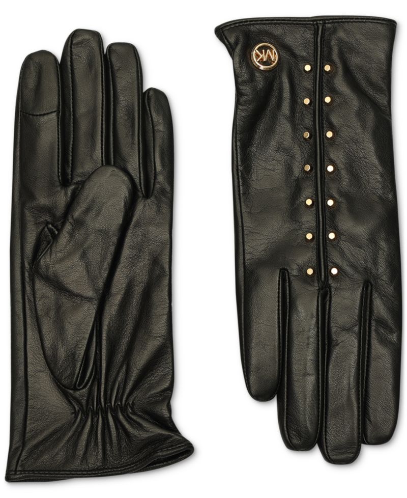 Women's Astor Studded Leather Tech Gloves