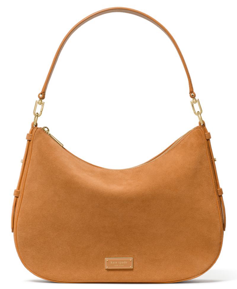 Suede Garden Soil Shoulder Handbag