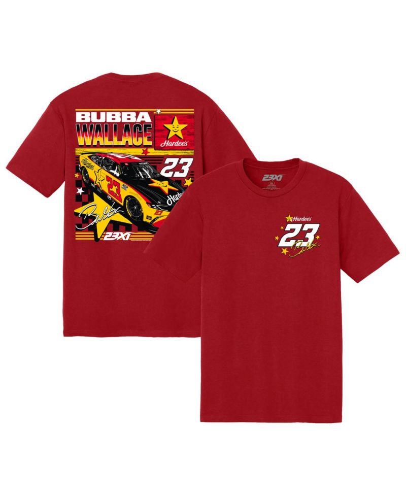 Мужская красная футболка Bubba Wallace 23 от Hardee's
