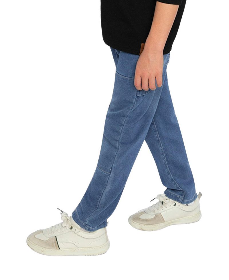 Little and Big Boy (6-12) French Terry Denim Pants