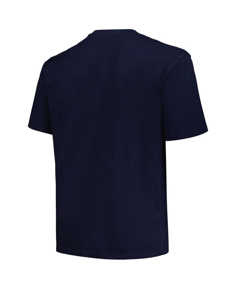 Men's Navy Seattle Kraken Big and Tall Arch Over Logo T-shirt