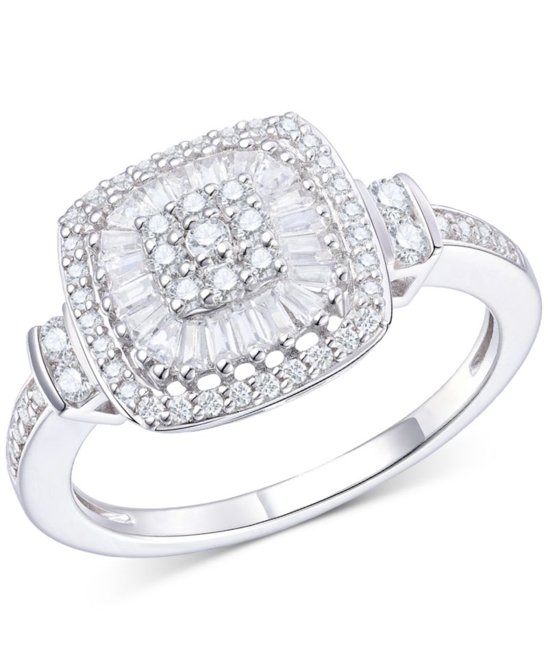Diamond Vintage-Inspired Ring (1/2 ct. t.w.) in 14k White, Yellow or Rose Gold
