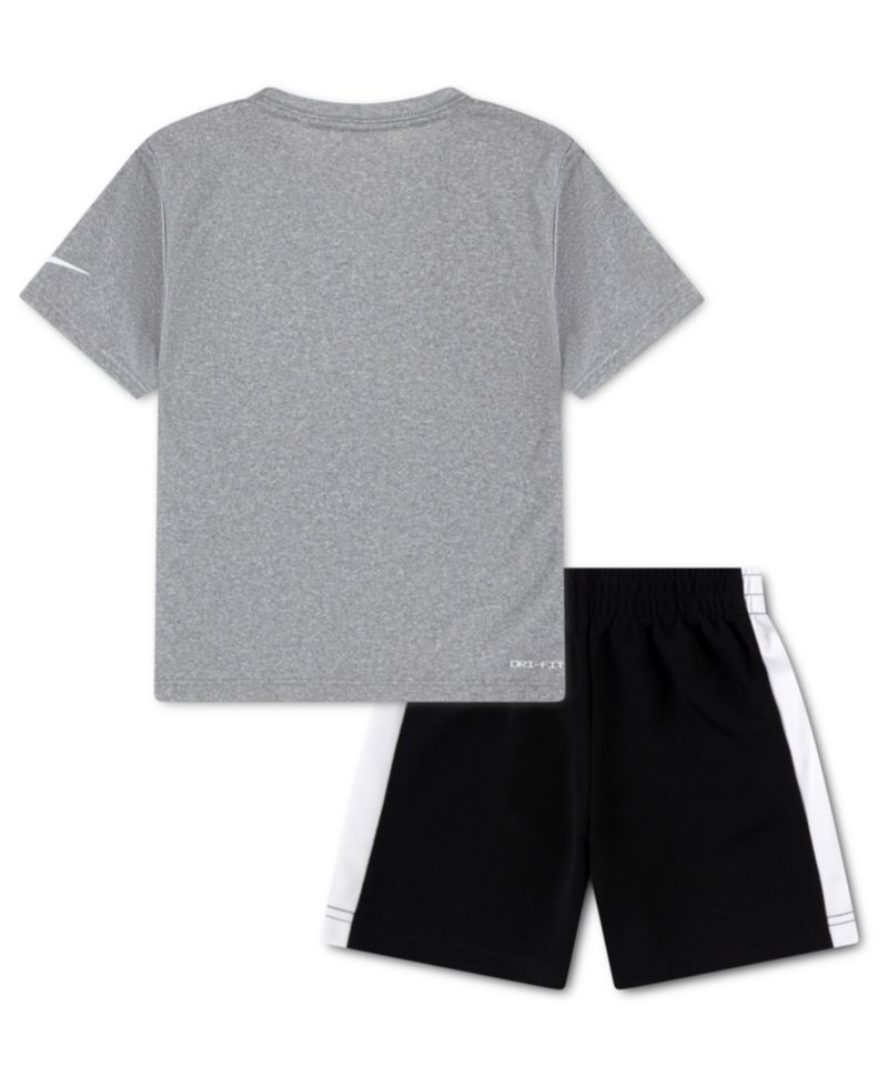 Boys' 2T-7 Dri-FIT Swoosh T-Shirt and Shorts, 2-Piece Set