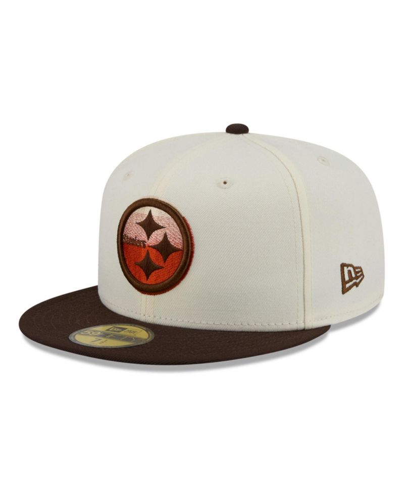 Men's Cream/Brown Pittsburgh Steelers Pumpkin Spice 59FIFTY Fitted Hat