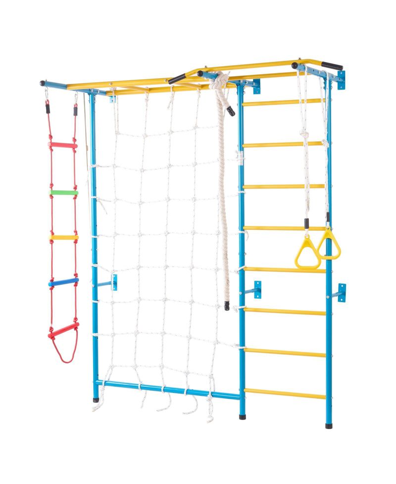 7-in-1 Indoor Wall-Mounted Jungle Gym