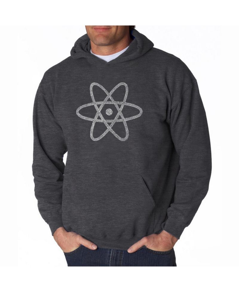 Men's Word Art Hooded Sweatshirt - Atom