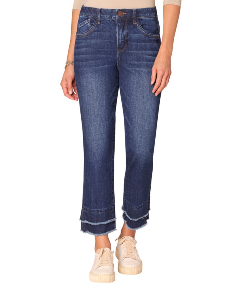 Petite "Ab"solution Mid-Rise Kick Flare Jeans