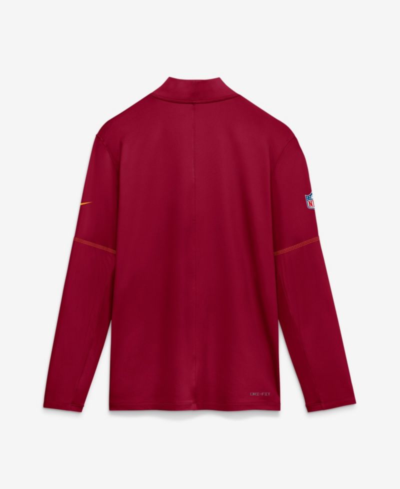 Men's Burgundy Washington Commanders Sideline Logo Glory Midweight Dri-FIT Half-Zip Pullover