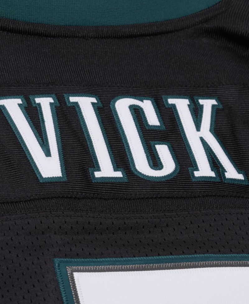Men's Michael Vick Black Philadelphia Eagles 2012 Authentic Throwback Jersey