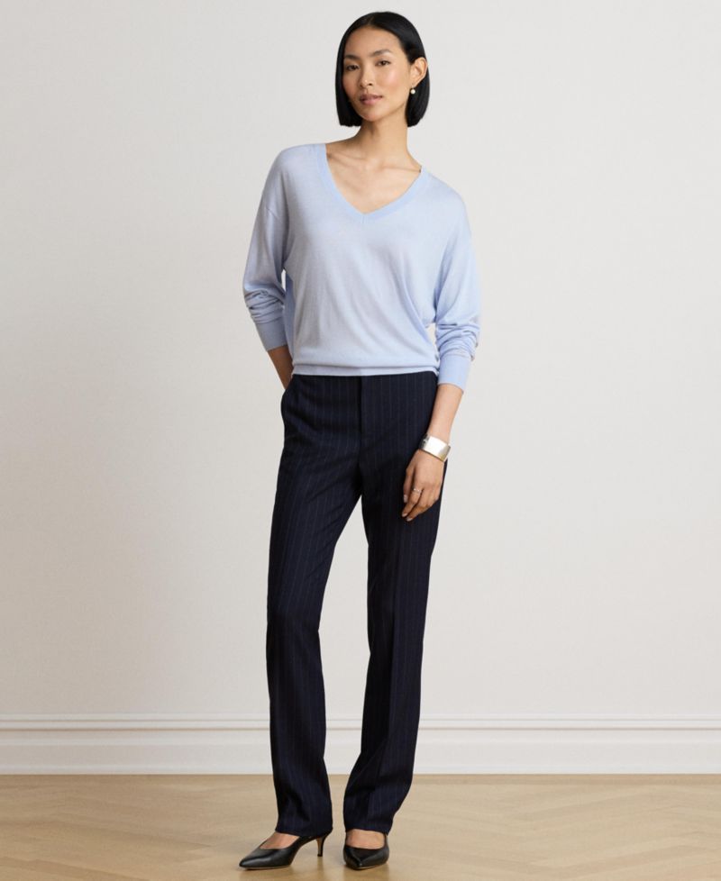 Women's Long-Sleeve V-Neck Sweater