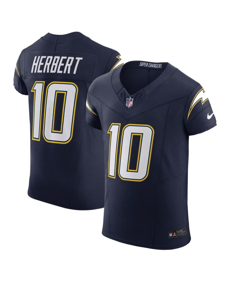 Men's Justin Herbert Navy Los Angeles Chargers Alternate Super Chargers Vapor F.U.S.E. Elite Jersey