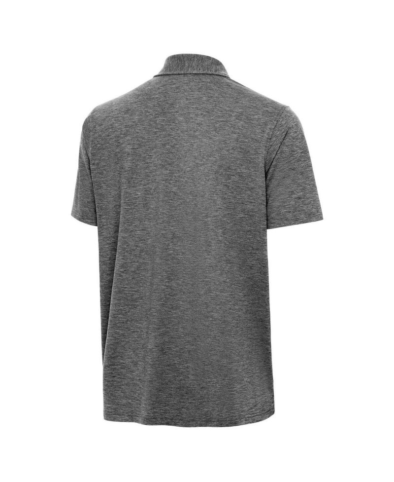 Men's Heather Black Clemson Tigers Golfer Par 3 Polo Shirt