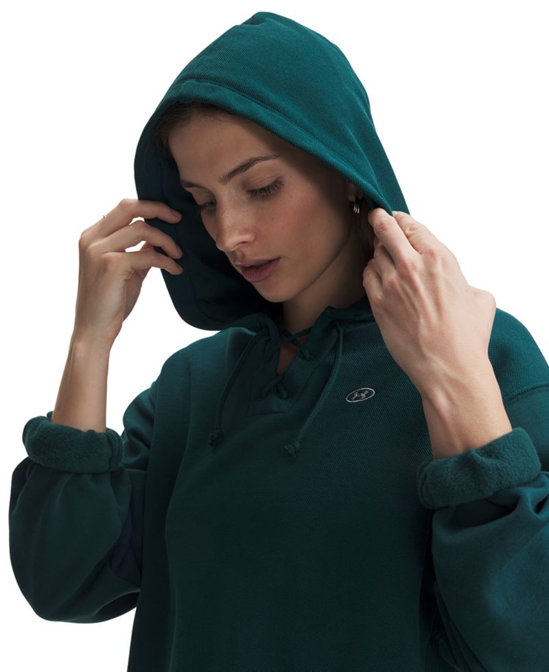 Women's Rival Fleece Lace-Up Cropped Hoodie