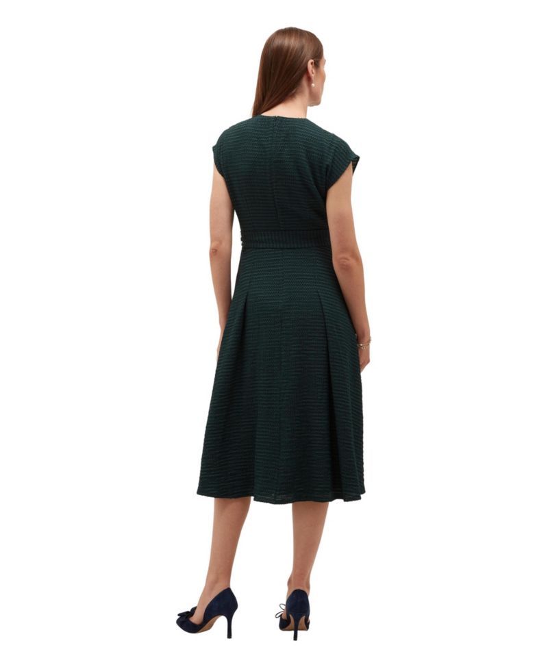 Women's Viviene Textured Tie Waist Midi Dress