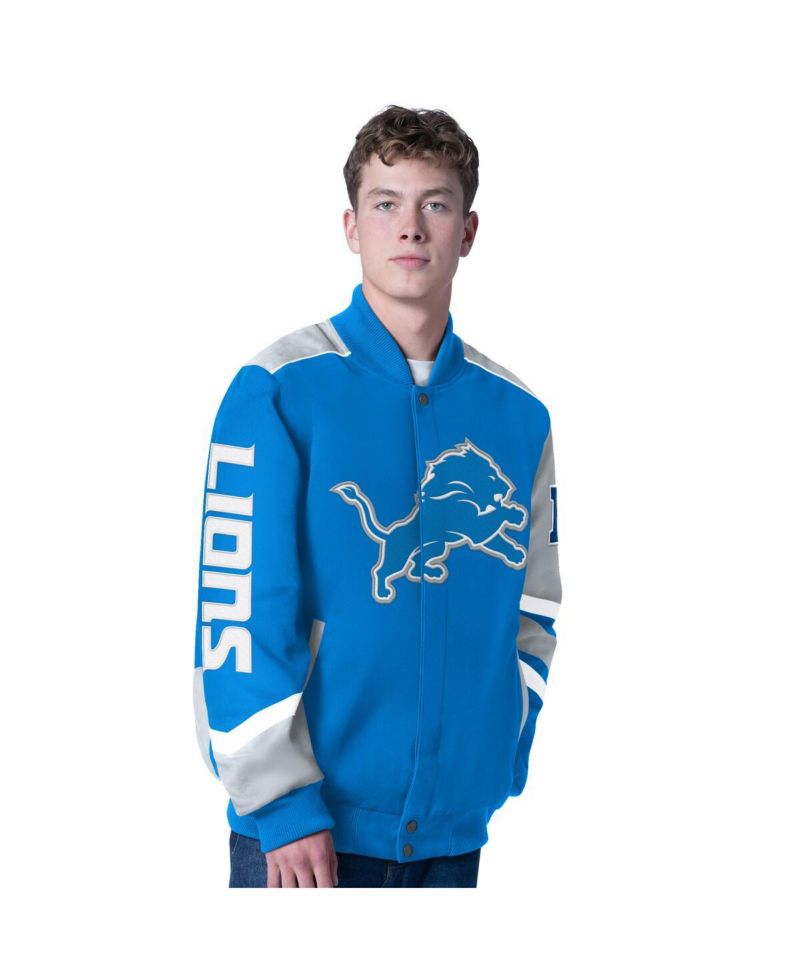 Men's Royal Buffalo Bills Prime Time Full-Zip Racing Jacket