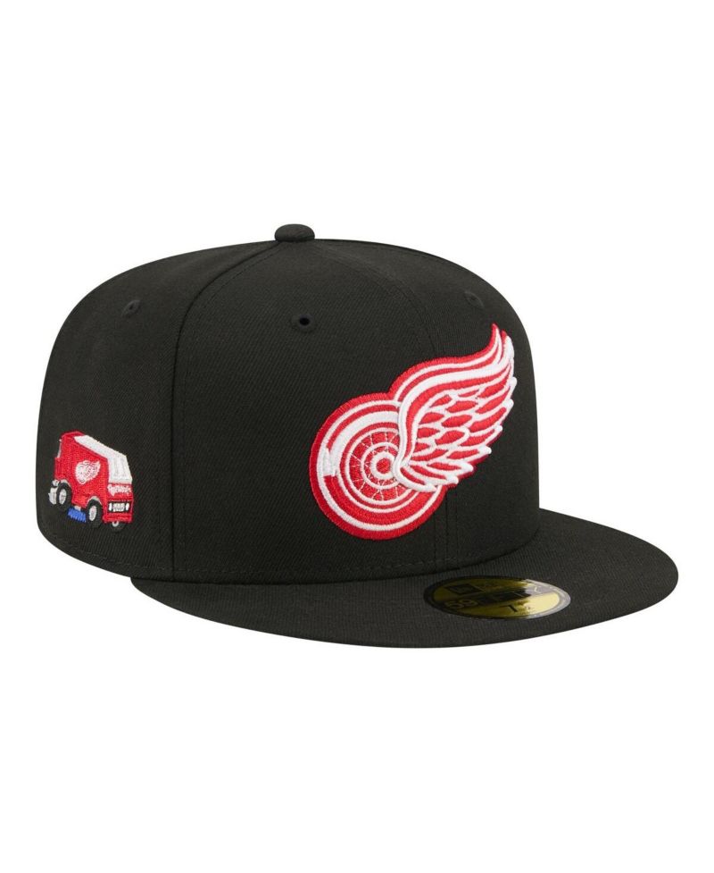 Men's Black Detroit Red Wings Zamboni 59FIFTY Fitted Hat