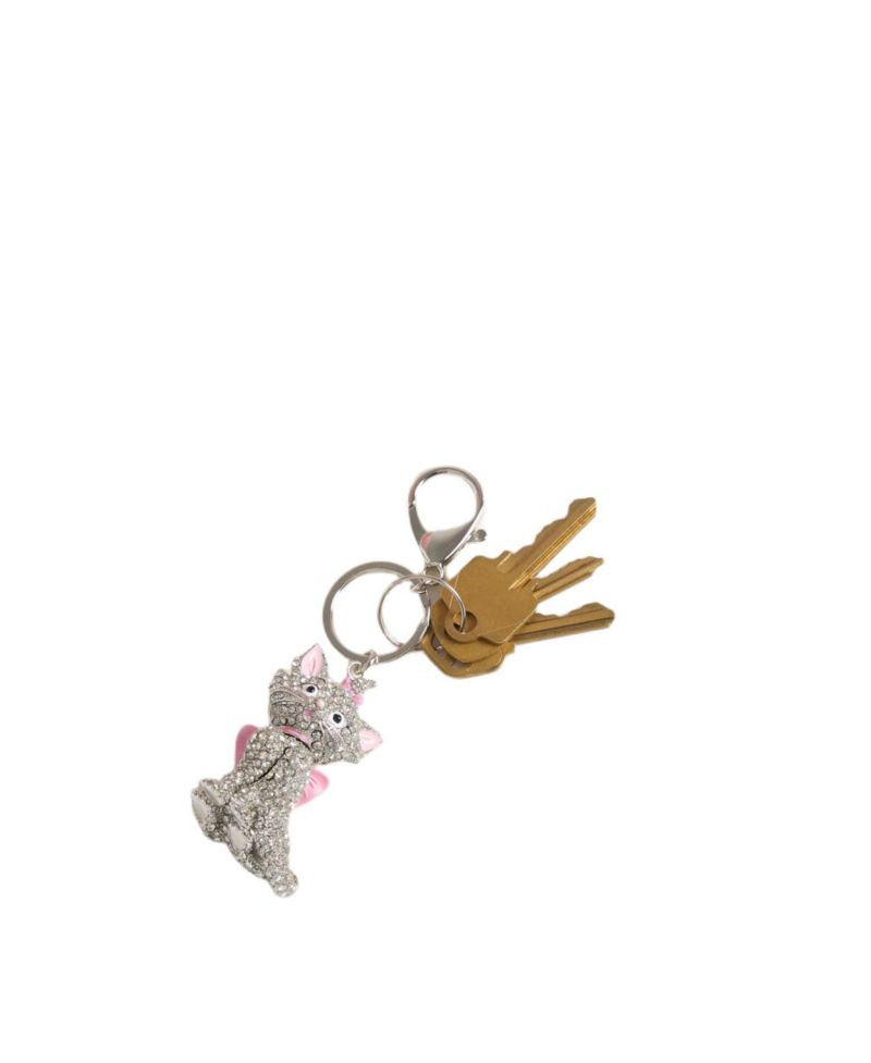 Aristocats Marie Crystal Pav&eacute; Bag Charm Keychain – Officially Licensed