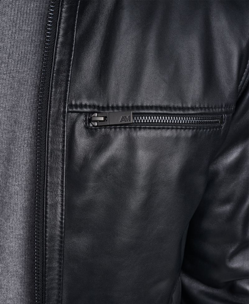 Men's Fur Lined Leather Jacket