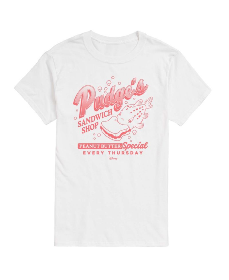 Men's Lilo and Stitch Pudges Sandwich Shop Graphic T-Shirt