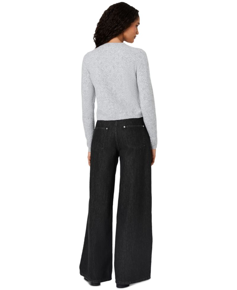 Women's Dakota Cropped Pointelle Cardigan Sweater