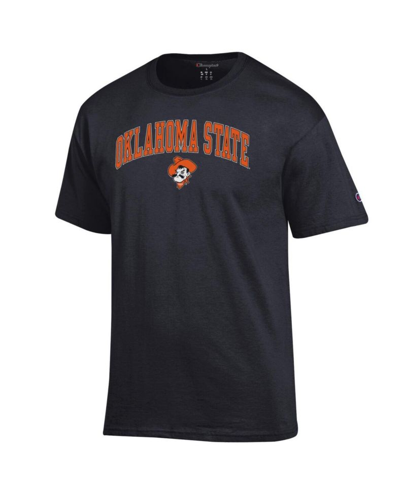 Men's Orange Oklahoma State Cowboys Arch Over Logo T-Shirt