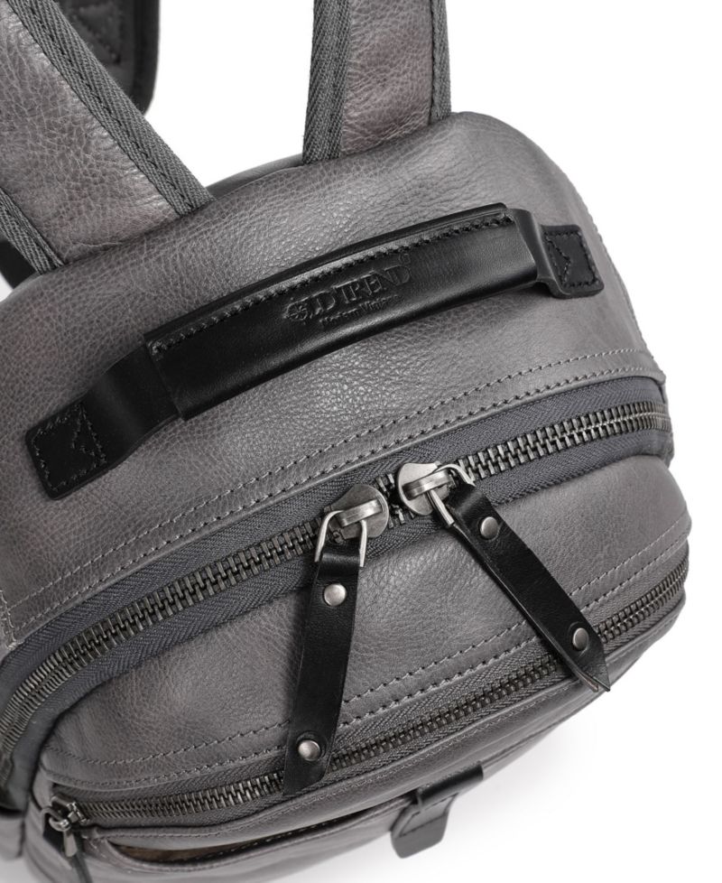 Sun-Wing Small Leather Backpack