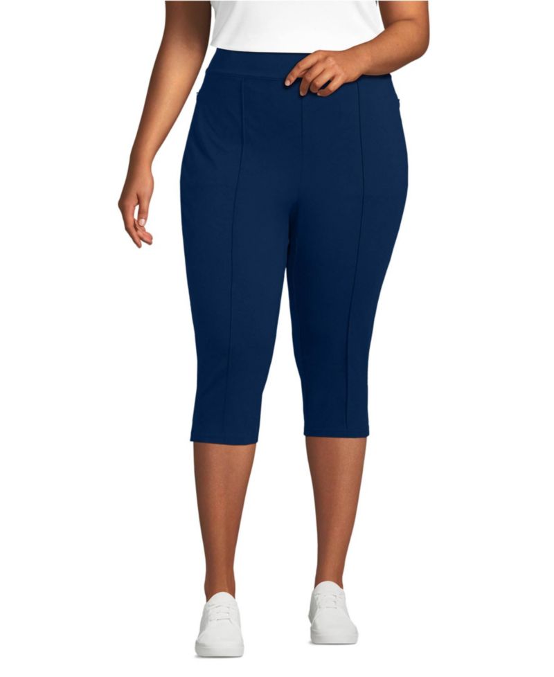 Women's Starfish High Rise Pintuck Capri Pants