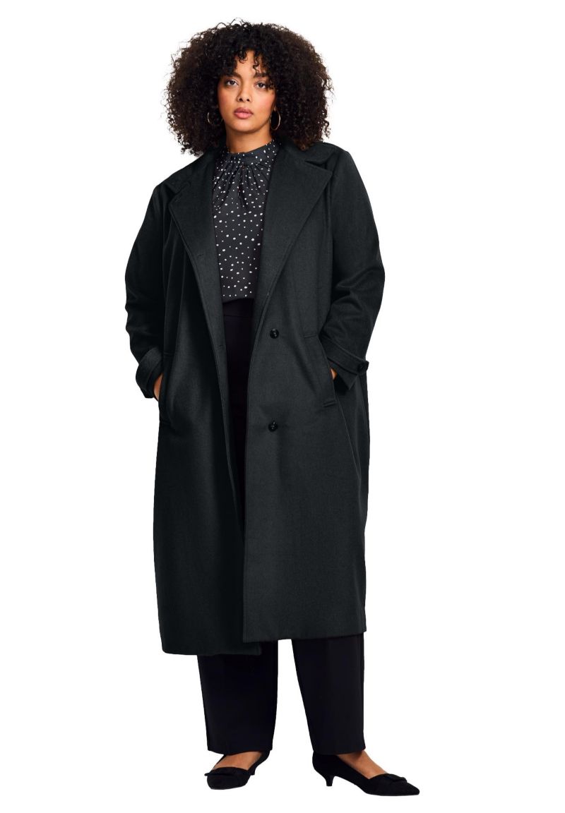 Women's Funnel Neck Long Coat