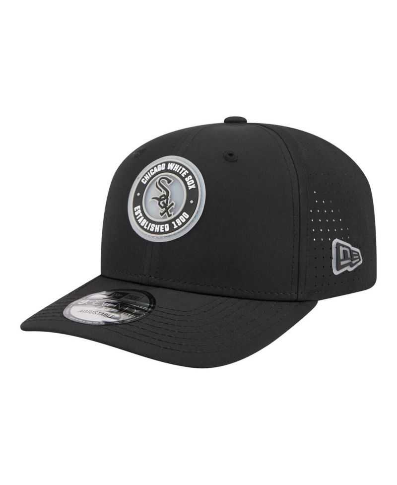 Men's Black Chicago White Sox Circle 9SEVENTY Adjustable Hat