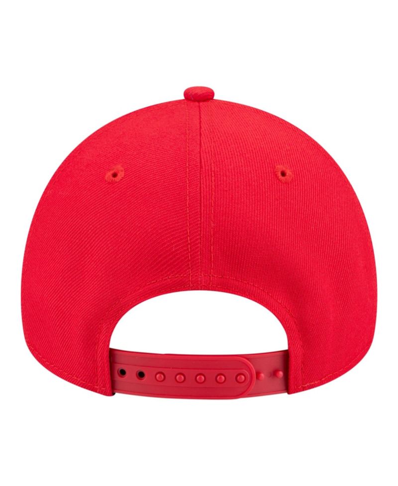 Big Boys and Girls Red Atlanta Hawks 9FORTY A-Frame Adjustable Hat